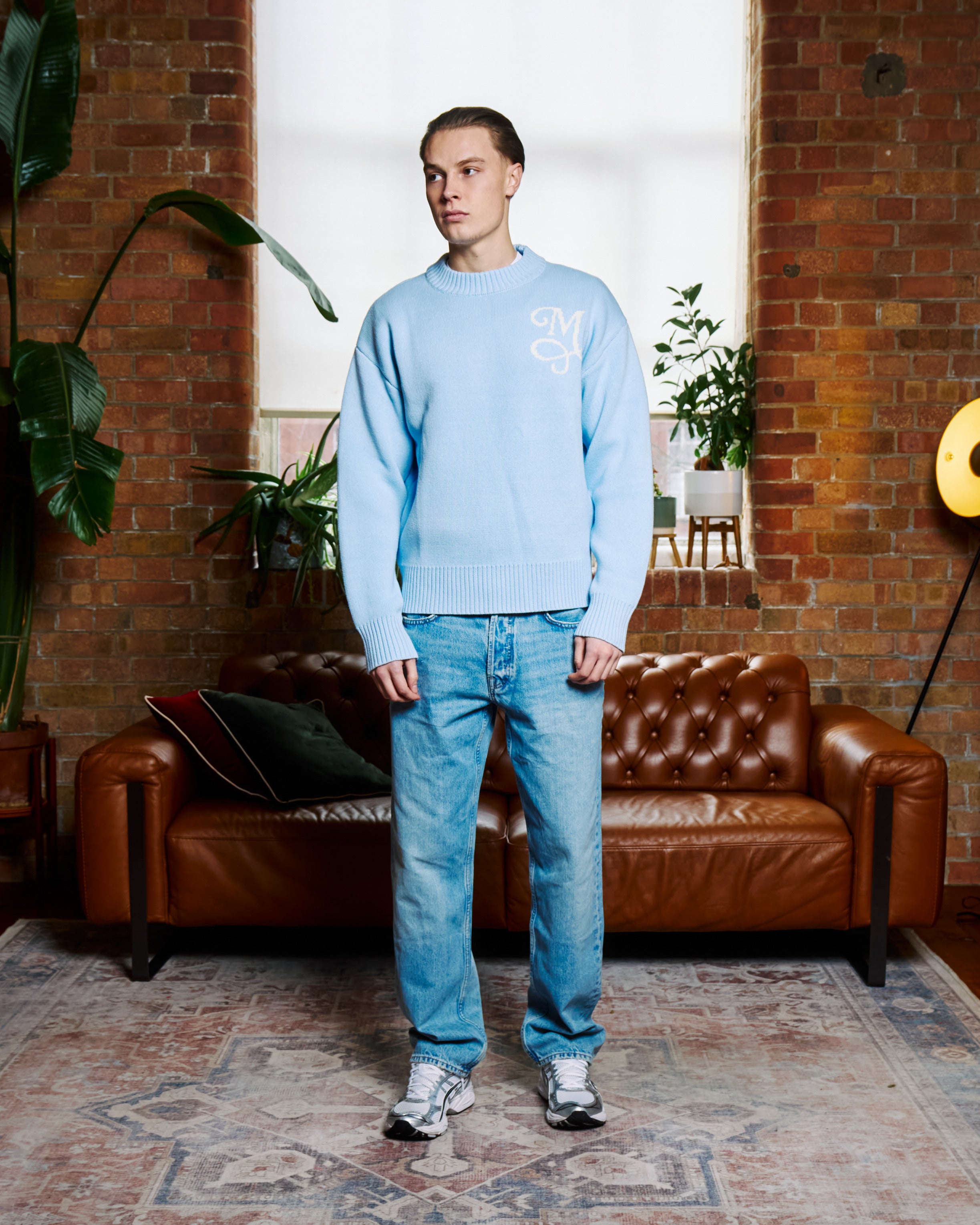 Signature M Sweater - Blue