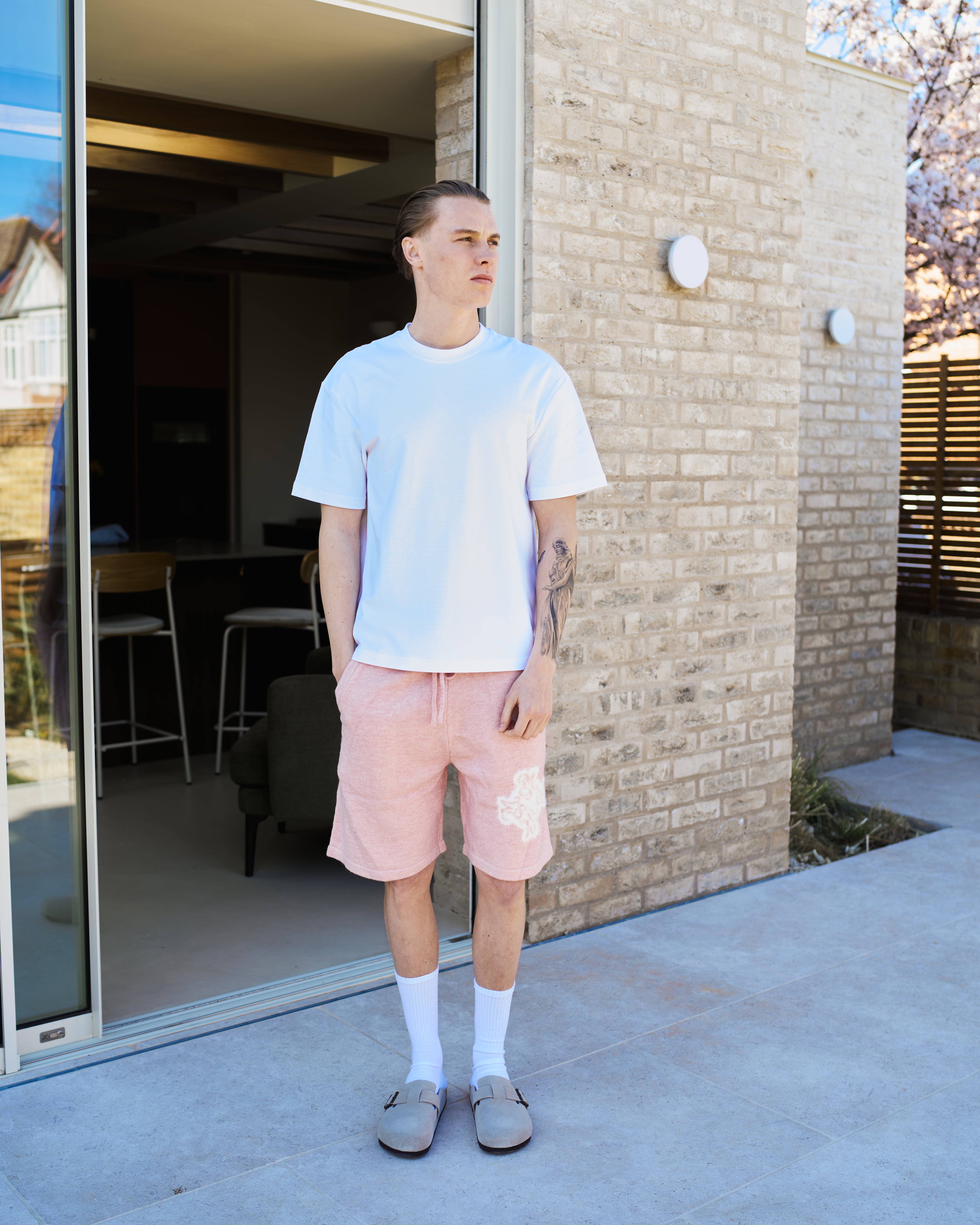Essential 4M Knitted Shorts - Pink