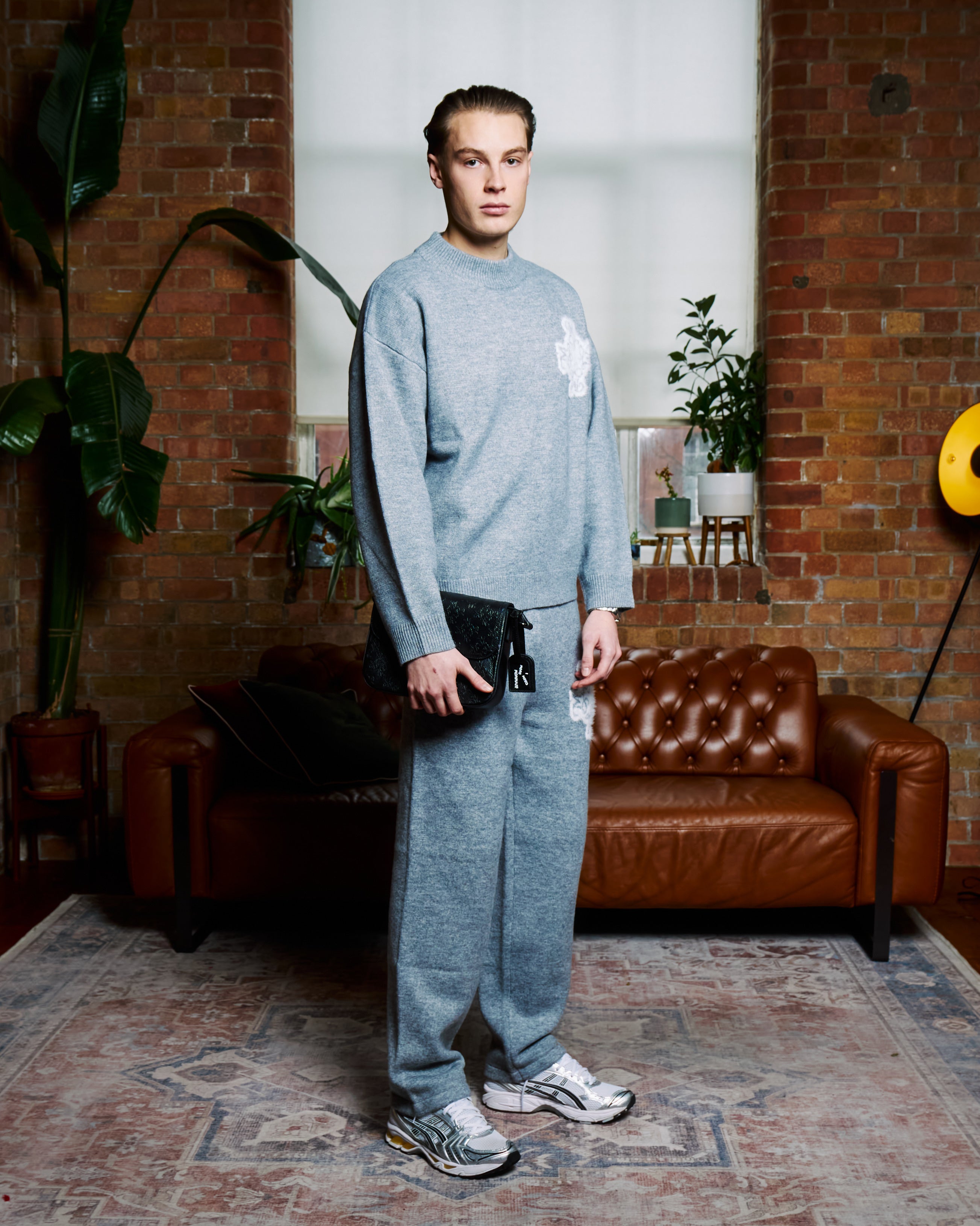 Essential 4M Knitted Sweater - Dove Grey