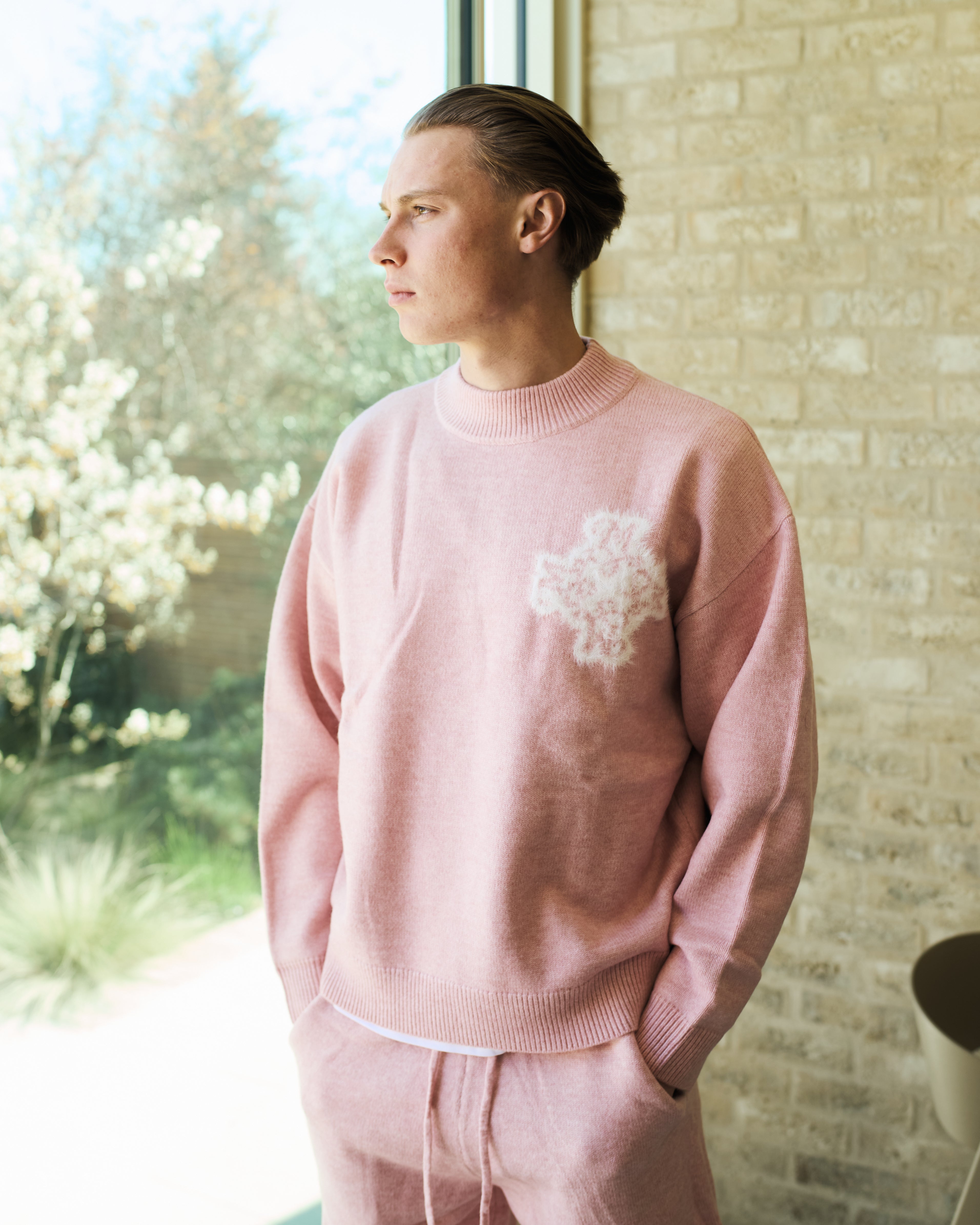 Essential 4M Knitted Sweater - Pink