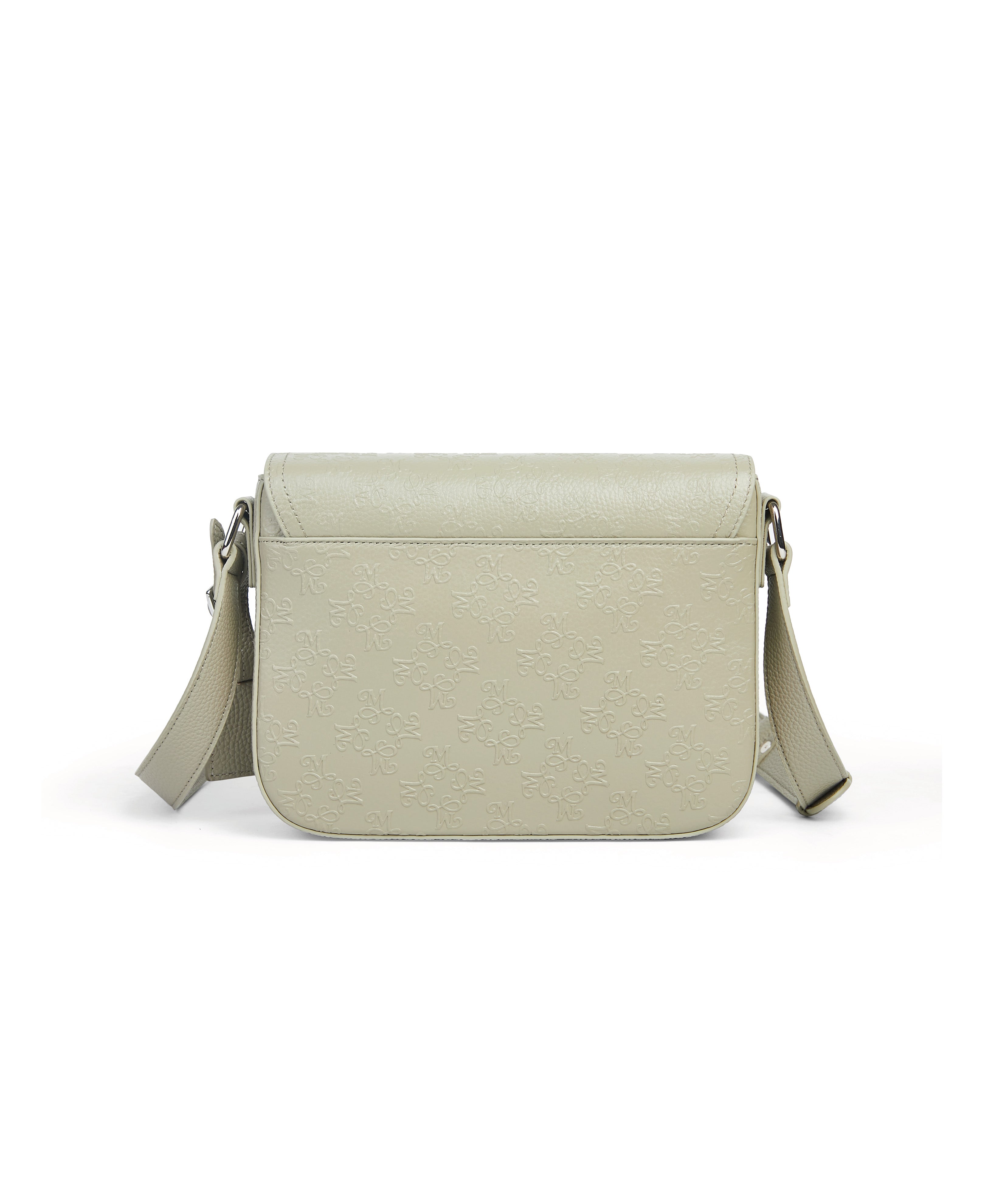 SIGNATURE LEATHER SHOULDER BAG - CLAY GREEN