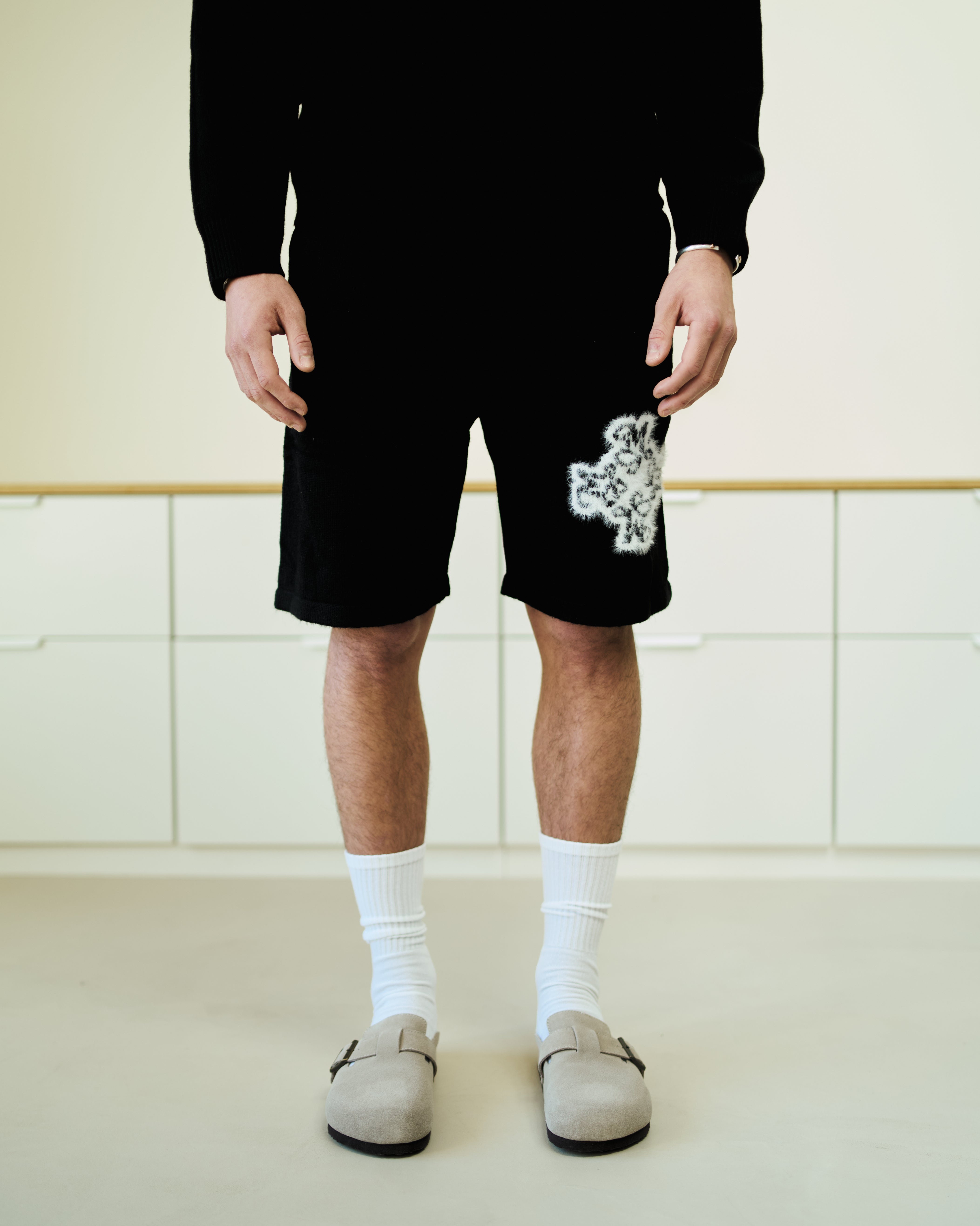 Essential 4M Knitted Shorts - Black