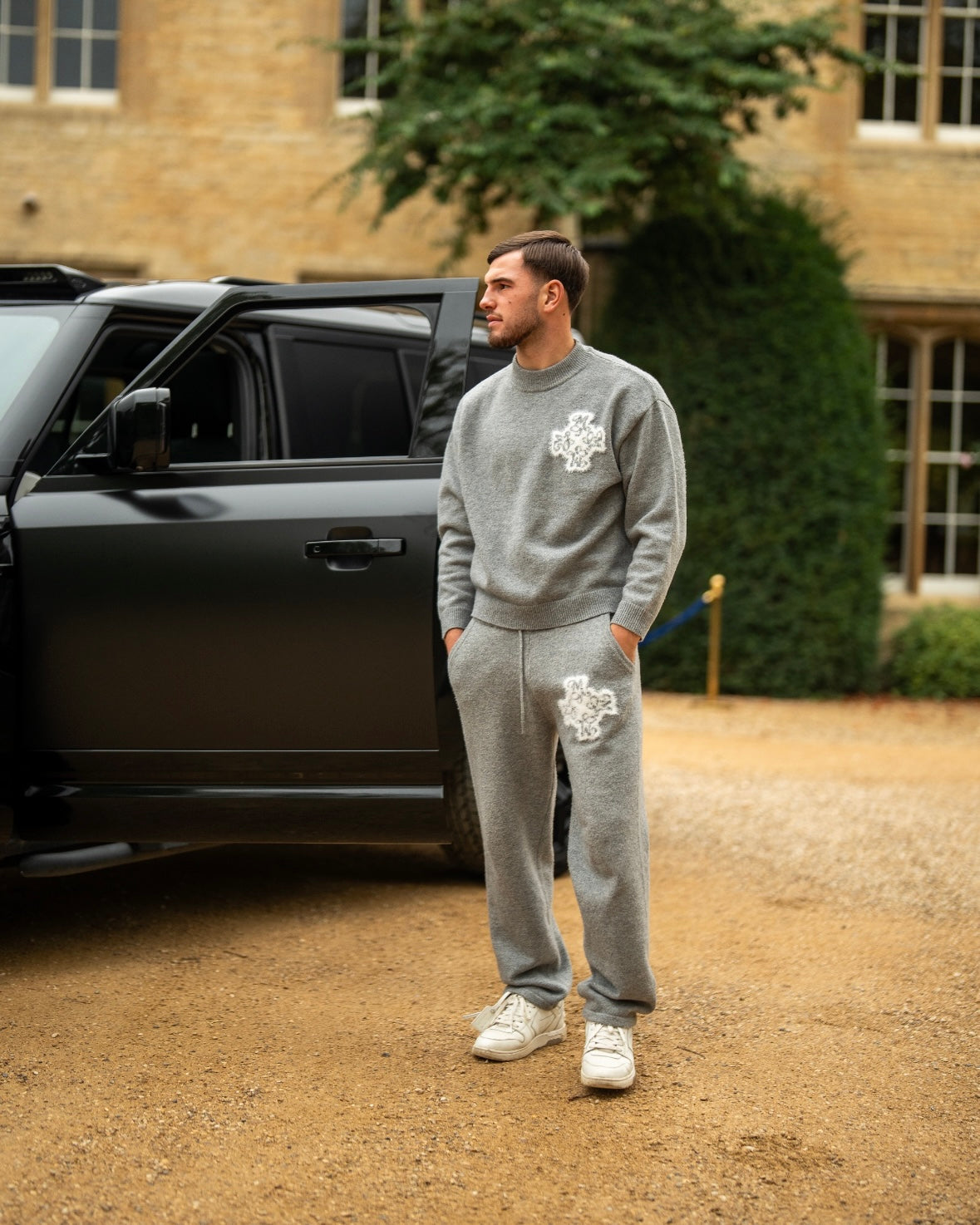 Essential 4M Knitted Sweater - Dove Grey