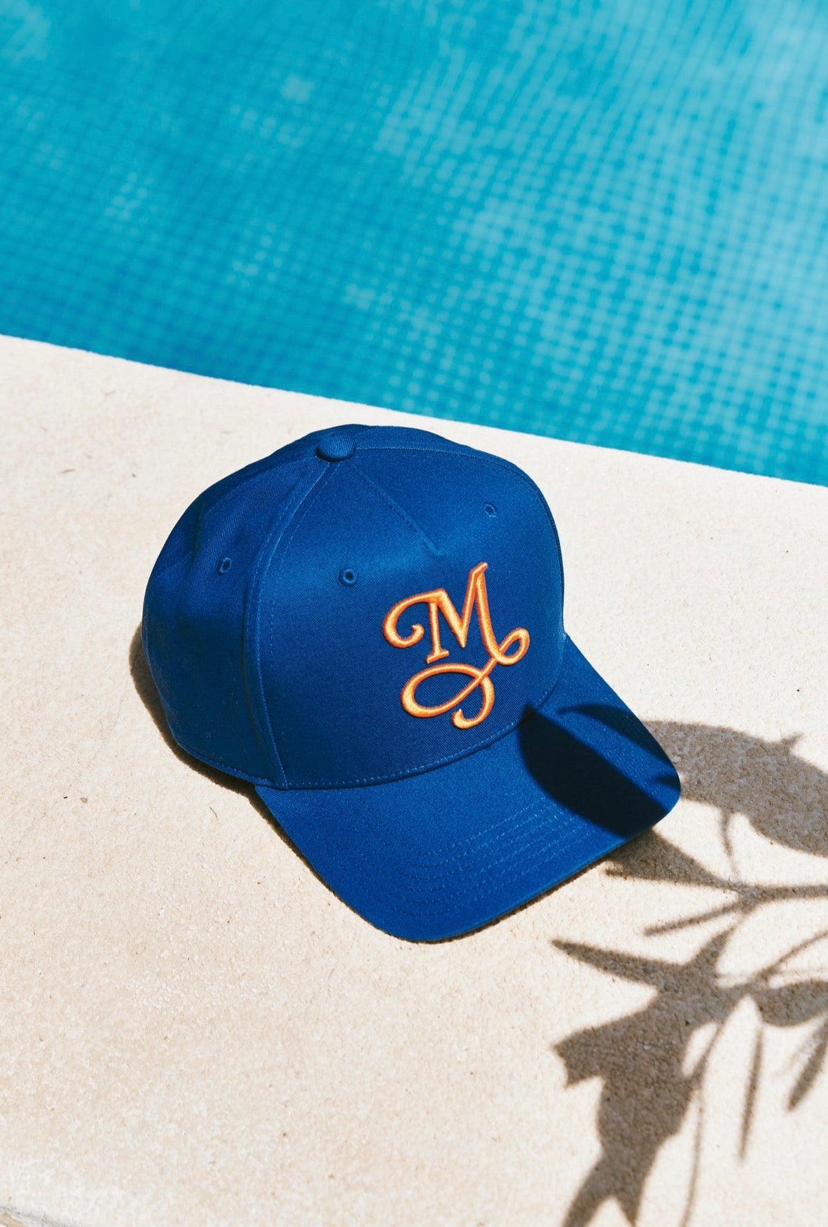 Signature Two-Tone Canvas Cap - Royal Blue & Orange