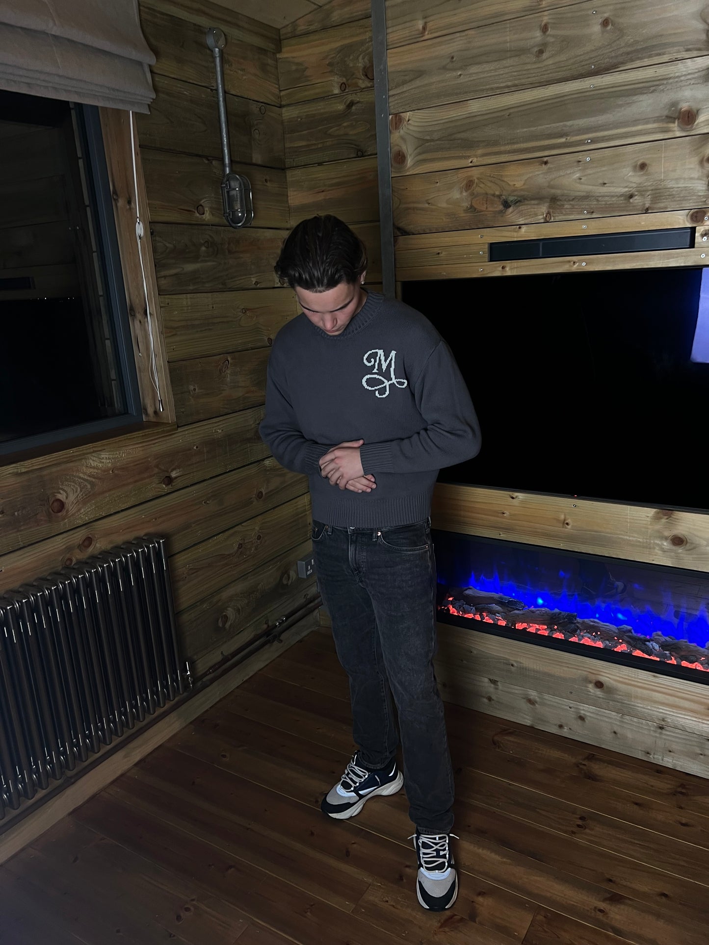 Signature M sweater - Charcoal
