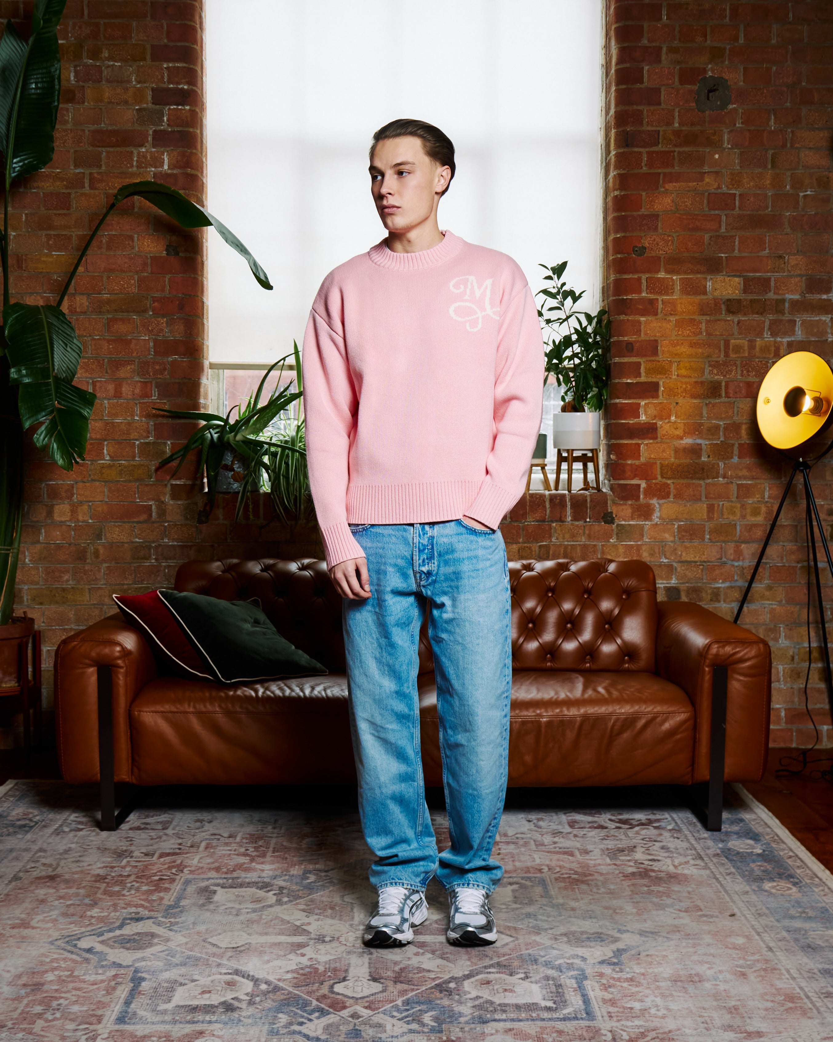 Signature M Sweater - Pink