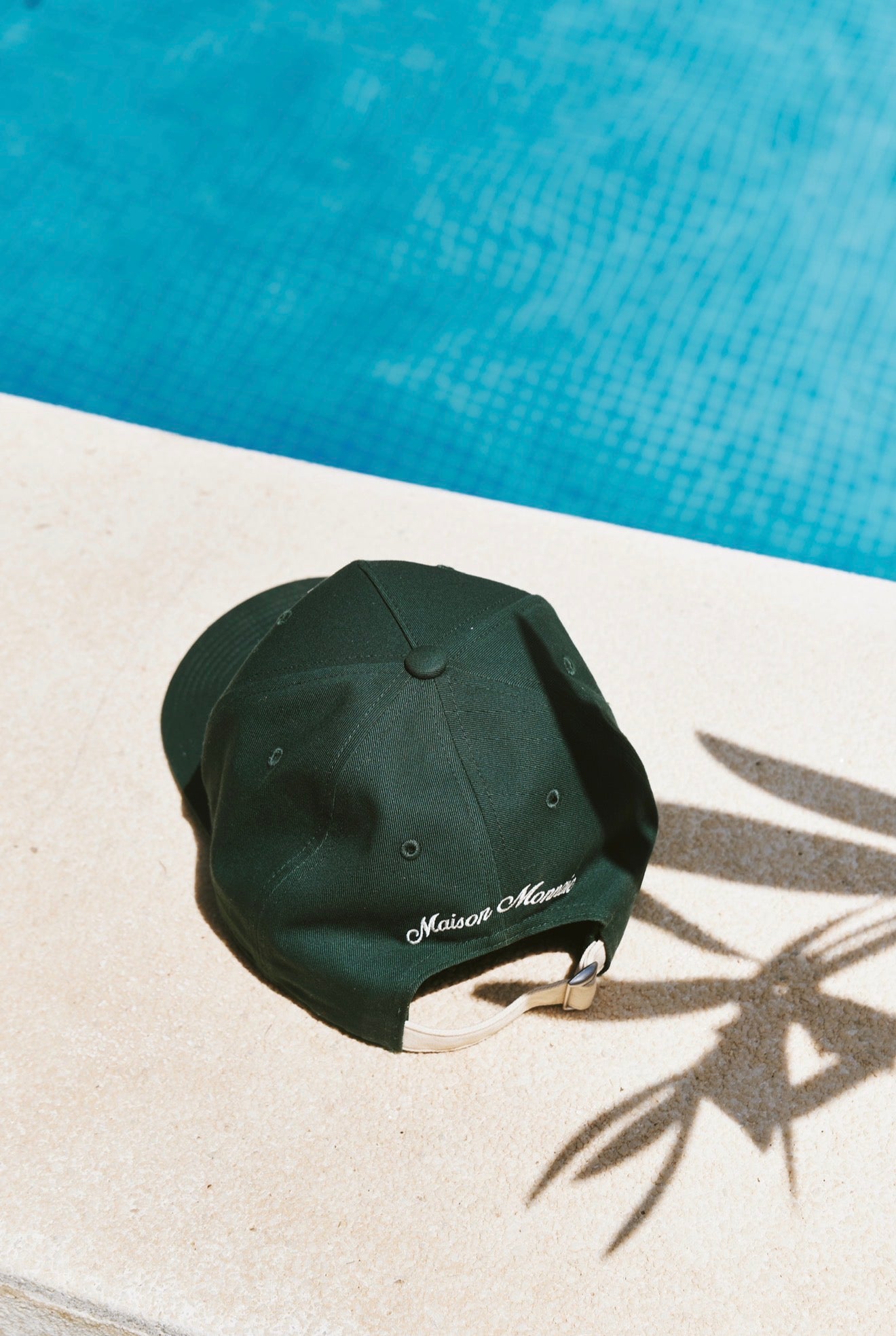 Signature Two-Tone Canvas Cap - Green & Cream