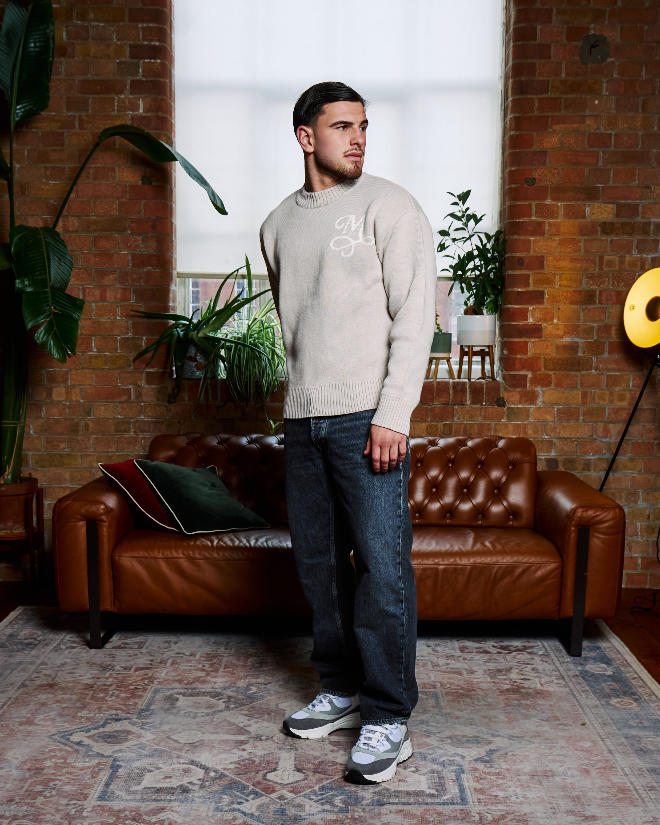 Signature M Sweater - Stone