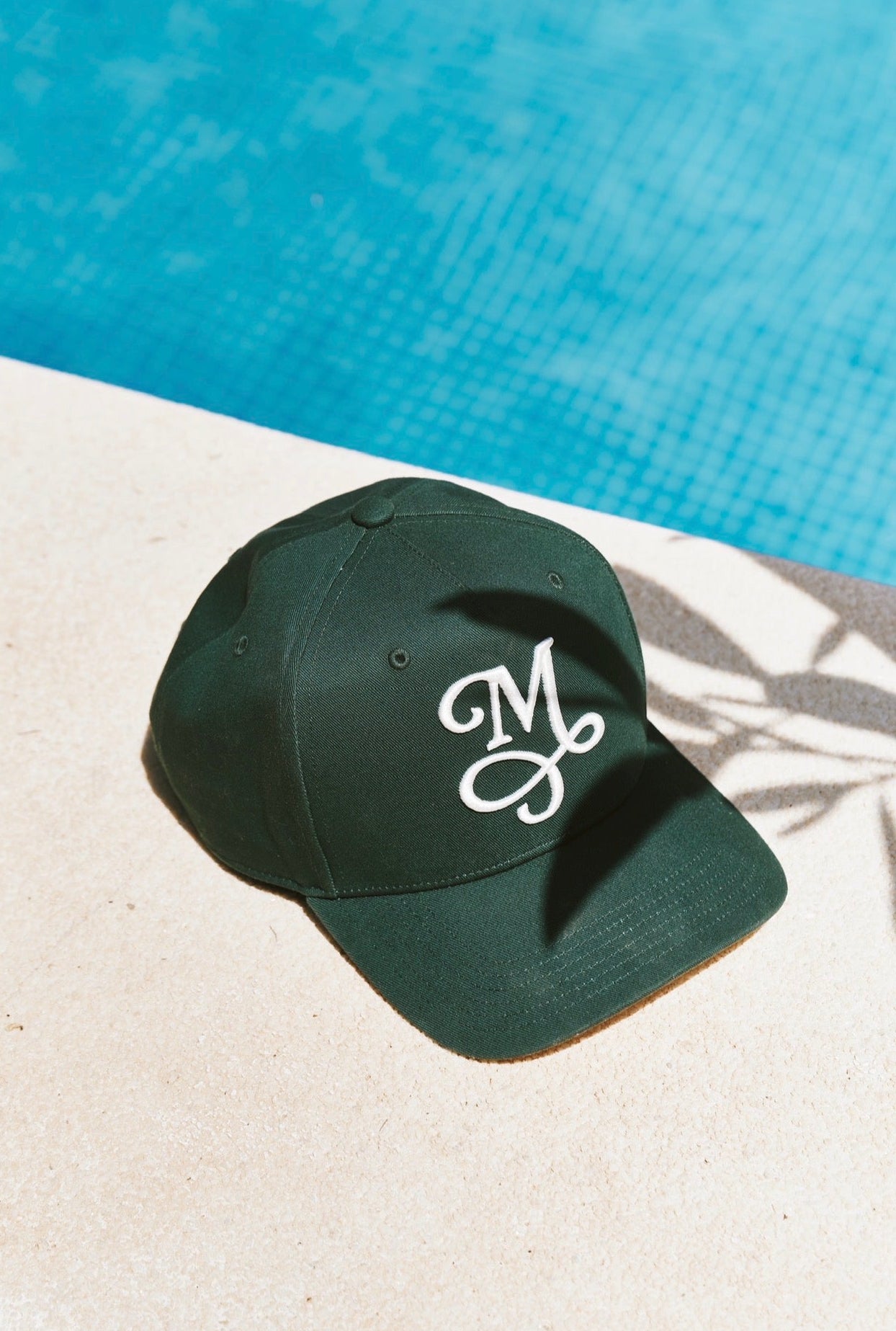 Signature Two-Tone Canvas Cap - Green & Cream
