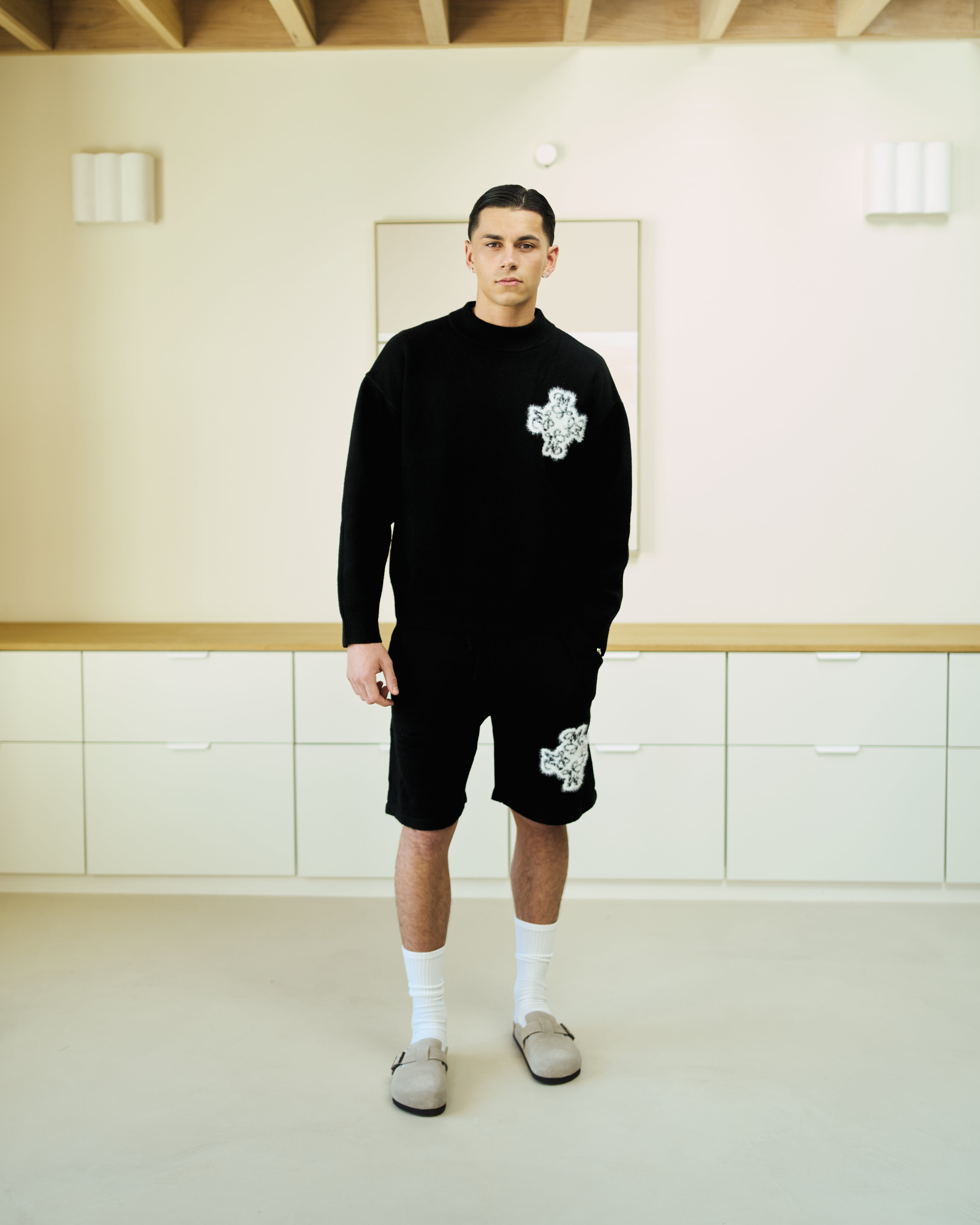 Essential 4M Knitted Shorts - Black