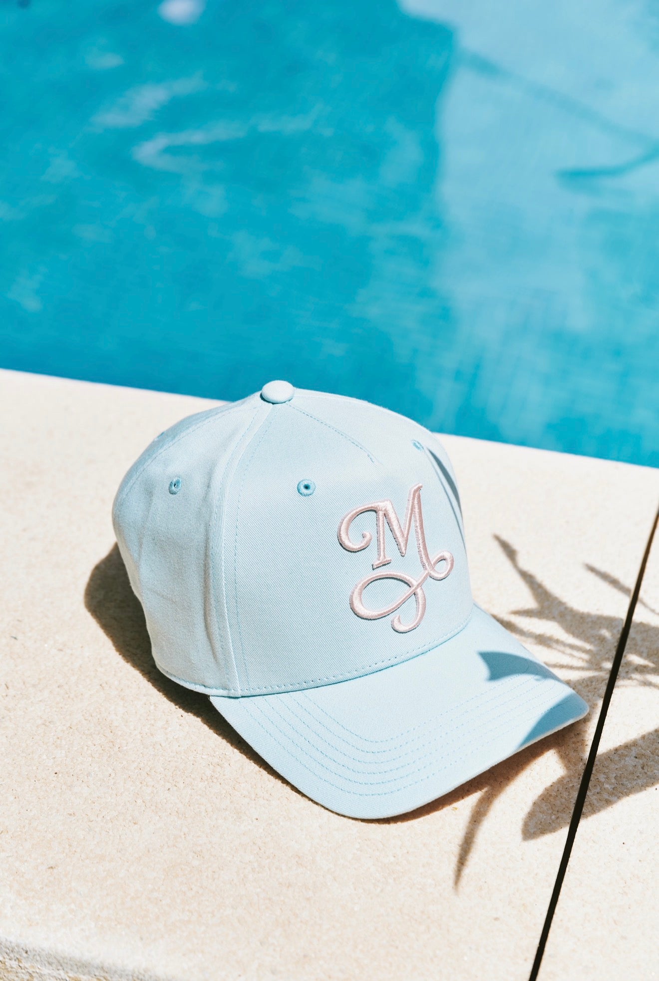 Signature Two-Tone Canvas Cap - Light Blue & Pink