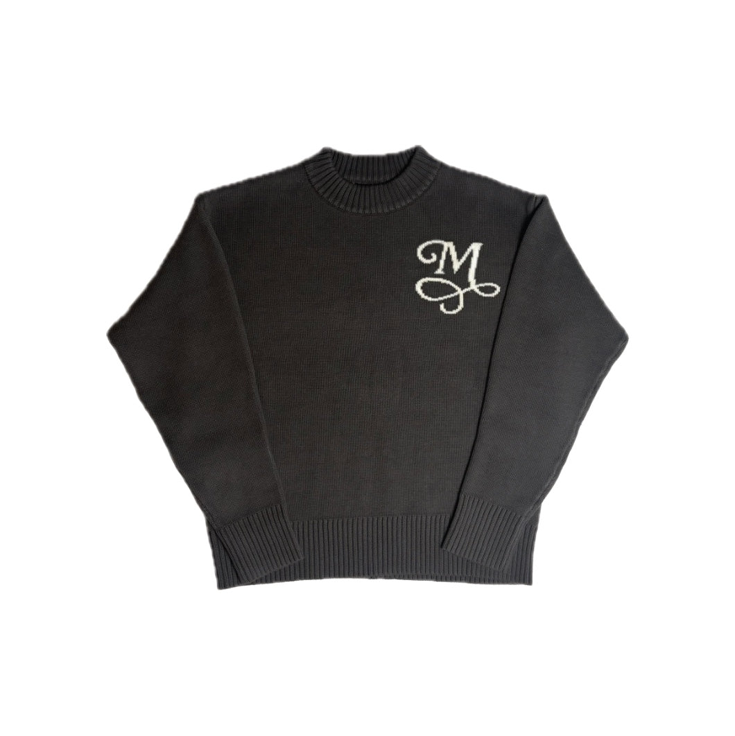 Signature M sweater - Charcoal
